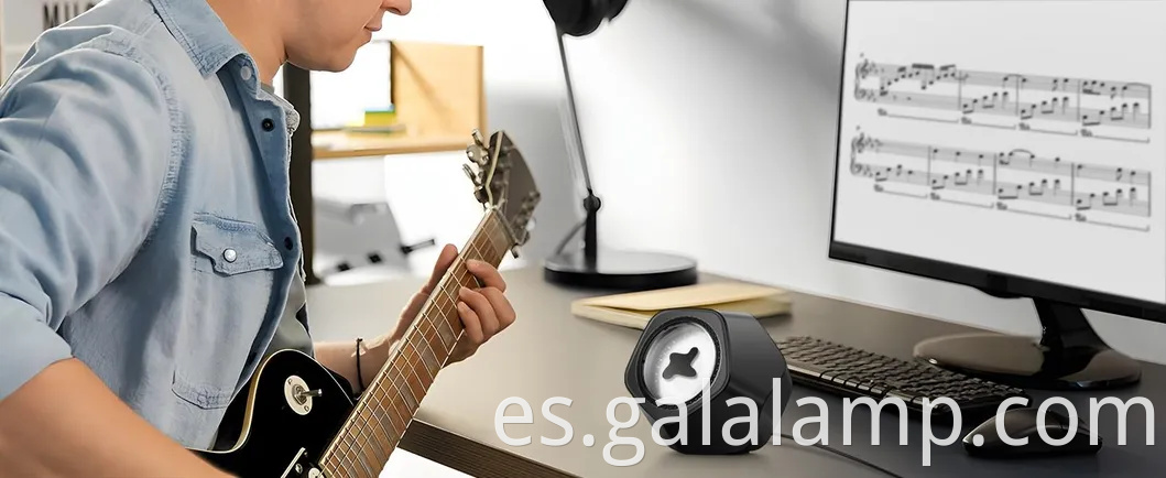 Altavoz de fluido magnético bailando para iluminación visual